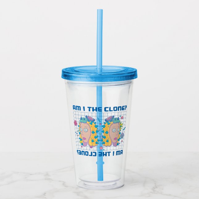 RICK OCH MORTY™| Är jag klonen? Take Away Mugg (Framsida)