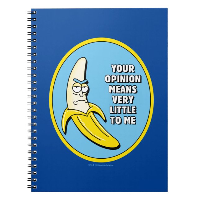 RICK OCH MORTY™ | Banana Rick Badge Anteckningsbok (Framsidan)