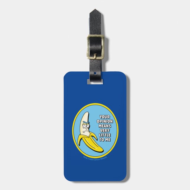 RICK OCH MORTY™| Banana Rick Badge Bagagebricka (Vertikal Framsida)