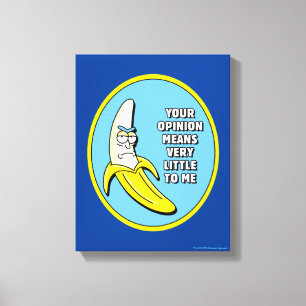 RICK OCH MORTY™ Banana Rick Badge Canvastryck