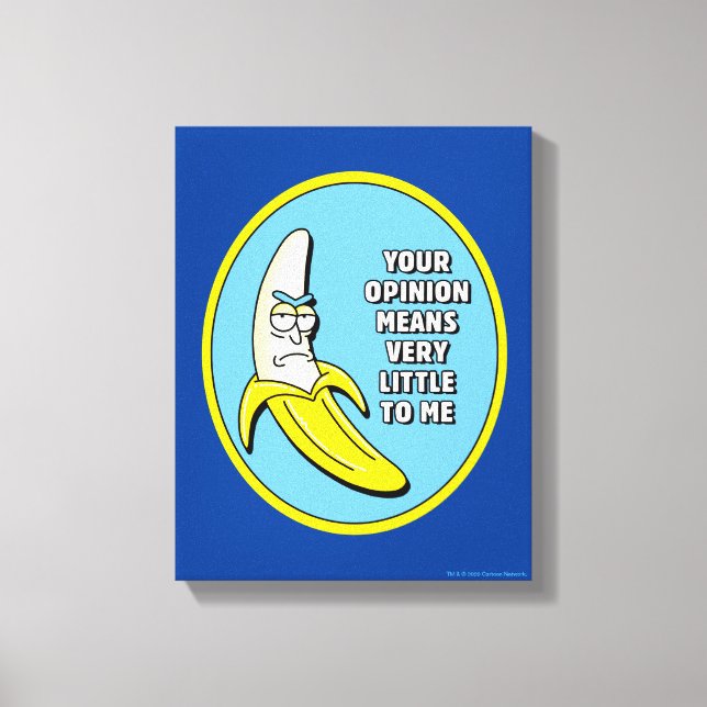 RICK OCH MORTY™ | Banana Rick Badge Canvastryck (Framsida)