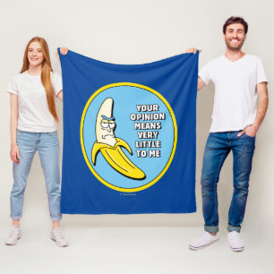 RICK OCH MORTY™ Banana Rick Badge Fleecefilt