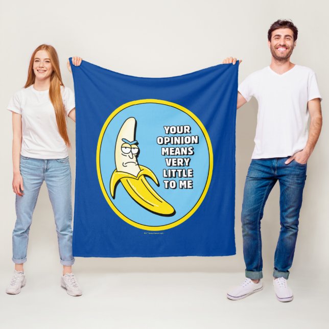 RICK OCH MORTY™ | Banana Rick Badge Fleecefilt (På plats)