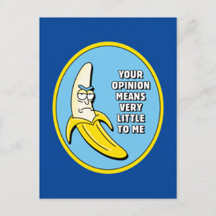 RICK OCH MORTY™  Banana Rick Badge Inbjudan Vykort
