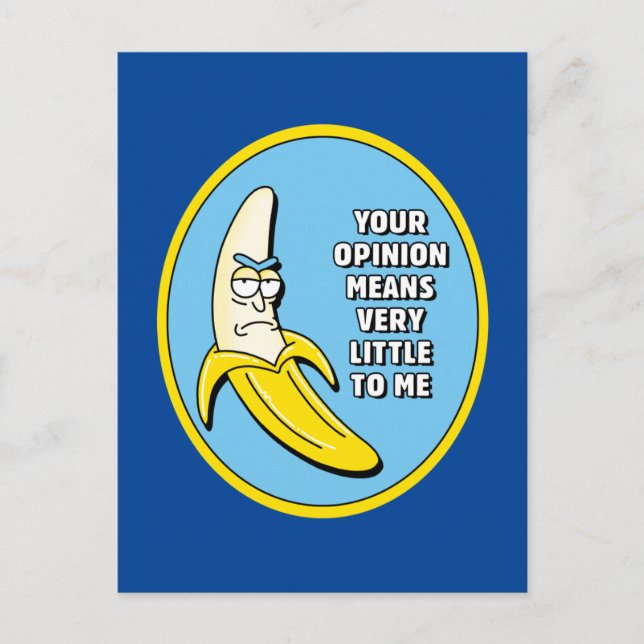 RICK OCH MORTY™ | Banana Rick Badge Inbjudan Vykort (Framsida)