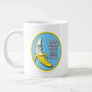 RICK OCH MORTY™  Banana Rick Badge Jumbo Mugg