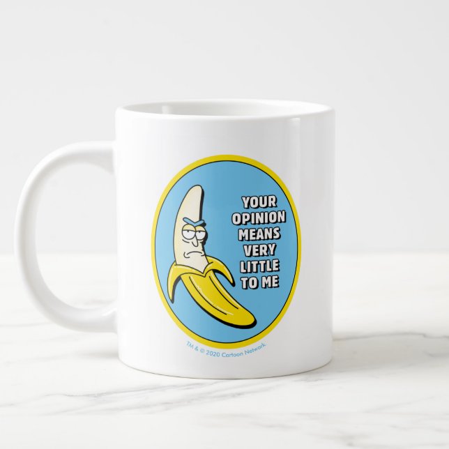 RICK OCH MORTY™| Banana Rick Badge Jumbo Mugg (Vänster)