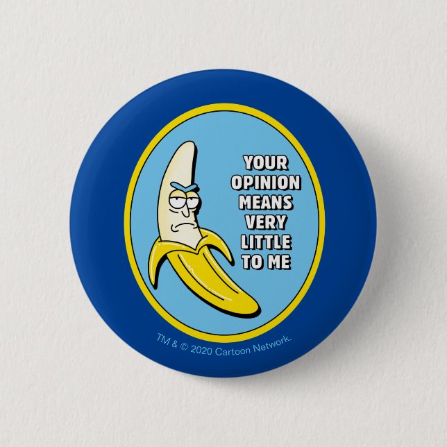 RICK OCH MORTY™ | Banana Rick Badge Knapp (Framsida)