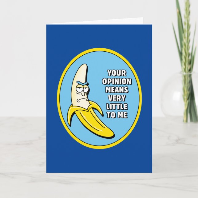 RICK OCH MORTY™ | Banana Rick Badge Kort (Framsida)