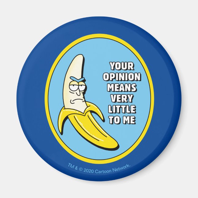 RICK OCH MORTY™| Banana Rick Badge Magnet (Framsidan)