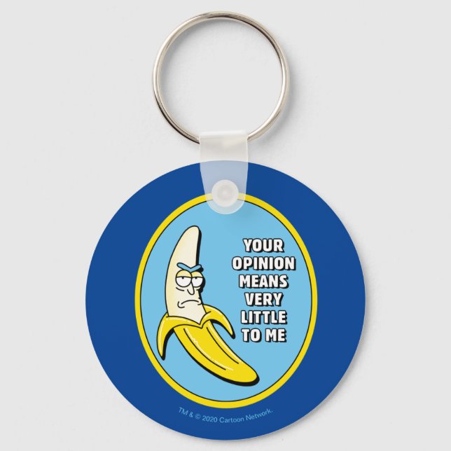 RICK OCH MORTY™ | Banana Rick Badge Nyckelring (Framsida)