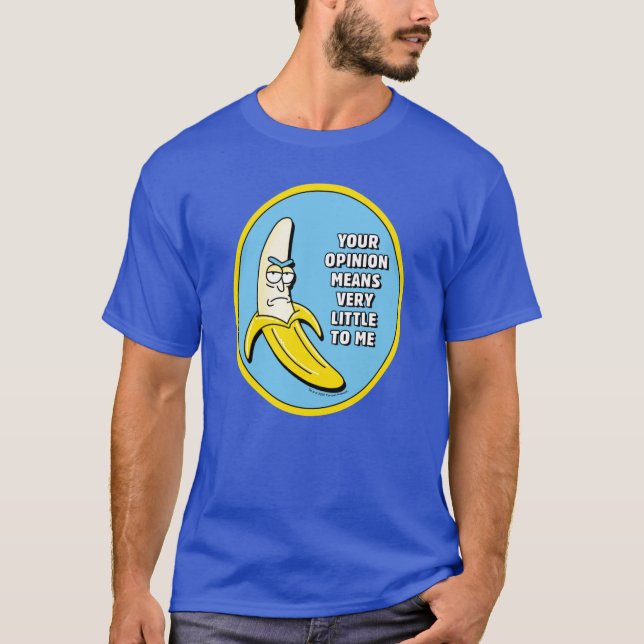 RICK OCH MORTY™ | Banana Rick Badge T Shirt (Framsida)