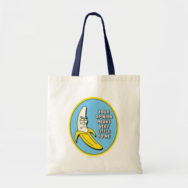 RICK OCH MORTY™| Banana Rick Badge Tygkasse (Framsidan)