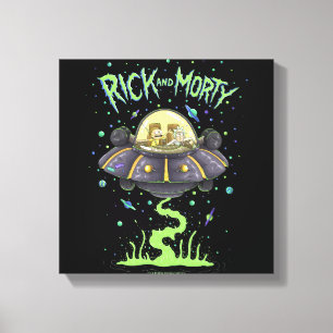 RICK OCH MORTY™ Bild av illustrerad rymdflygnin