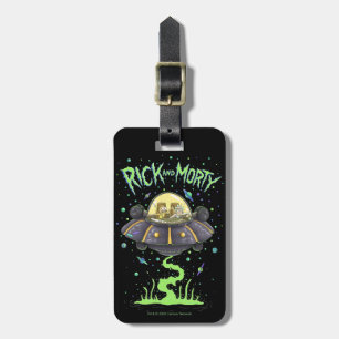 RICK OCH MORTY™  Bild av illustrerad rymdflygning Bagagebricka