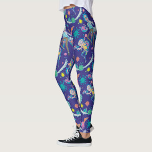 RICK OCH MORTY™ Bland smittade celler i Mönste Leggings