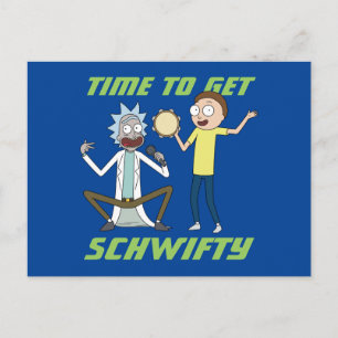 RICK OCH MORTY™ Dags att hämta Schwifty Inbjudan Vykort