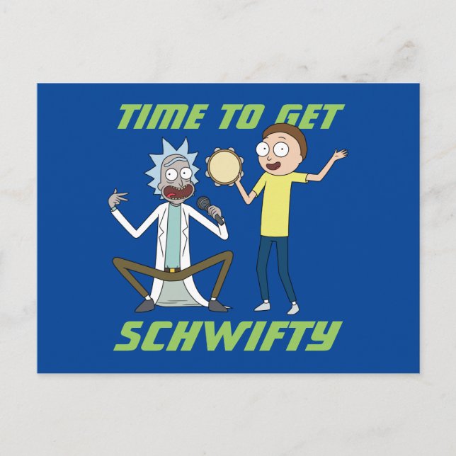 RICK OCH MORTY™ | Dags att hämta Schwifty Inbjudan Vykort (Framsida)