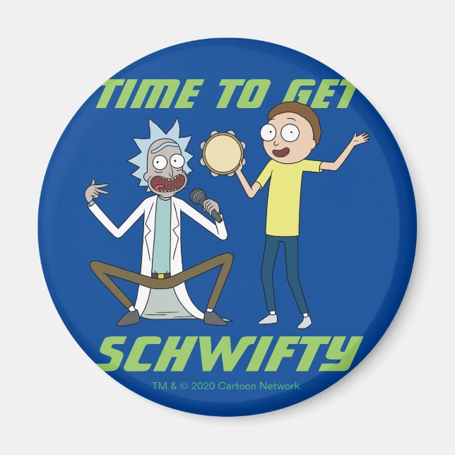 RICK OCH MORTY™ | Dags att hämta Schwifty Magnet (Framsidan)