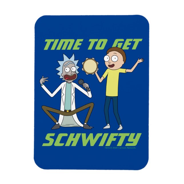 RICK OCH MORTY™ | Dags att hämta Schwifty Magnet (Vertikal)