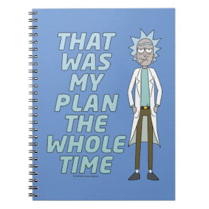 RICK OCH MORTY™ Det var min plan hela tiden Anteckningsbok