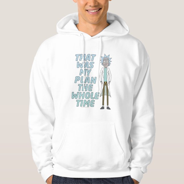 RICK OCH MORTY™ | Det var min plan hela tiden Hoodie (Framsida)