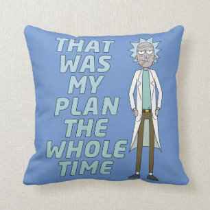 RICK OCH MORTY™   Det var min plan hela tiden Kudde