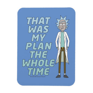 RICK OCH MORTY™ Det var min plan hela tiden Magnet