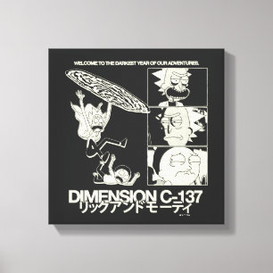 RICK OCH MORTY™ Dimension C-137 Canvastryck
