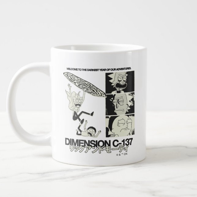 RICK OCH MORTY™ | Dimension C-137 Jumbo Mugg (Vänster)