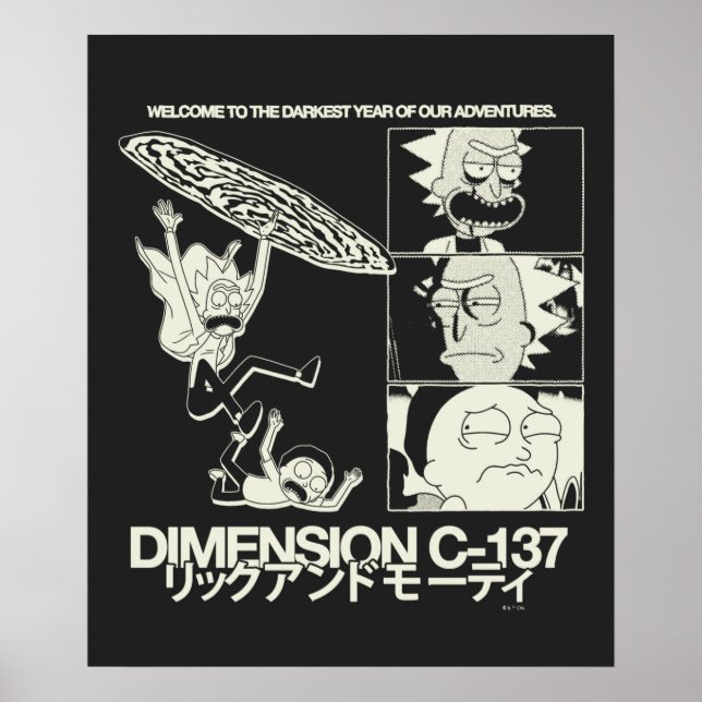 RICK OCH MORTY™ | Dimension C-137 Poster (Framsidan)