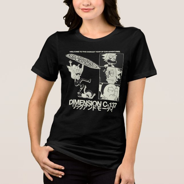 RICK OCH MORTY™ | Dimension C-137 T Shirt (Framsida)