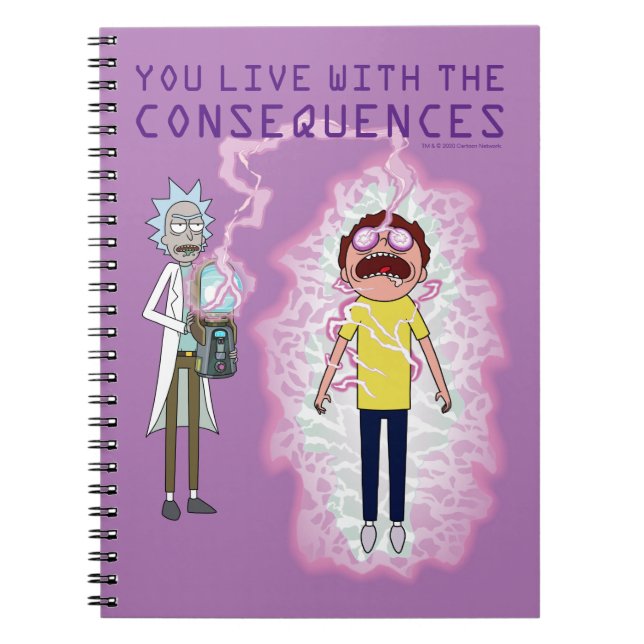 RICK OCH MORTY™ | Du lever med konsekvenserna Anteckningsbok (Framsidan)