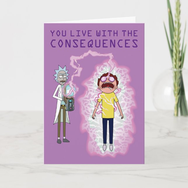 RICK OCH MORTY™| Du lever med konsekvenserna Kort (Framsida)