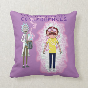 RICK OCH MORTY™   Du lever med konsekvenserna Kudde