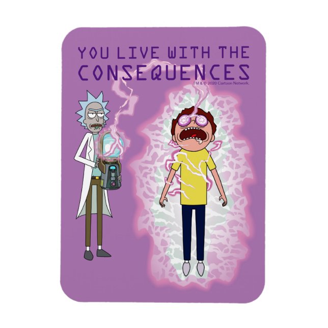 RICK OCH MORTY™ | Du lever med konsekvenserna Magnet (Vertikal)