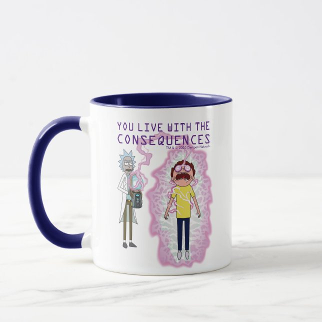RICK OCH MORTY™| Du lever med konsekvenserna Mugg (Vänster)