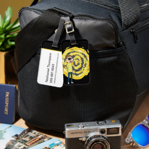 RICK OCH MORTY™ Evil Morty Portal Bagagebricka