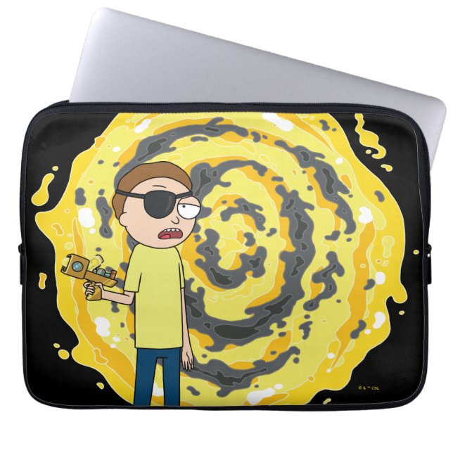 RICK OCH MORTY™ | Evil Morty Portal Laptop Fodral (Framsidan)