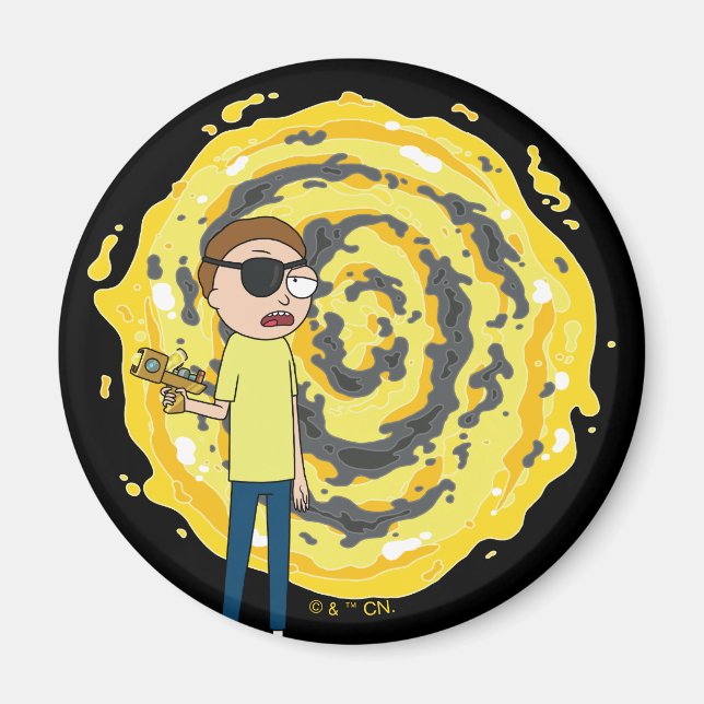 RICK OCH MORTY™ | Evil Morty Portal Magnet (Framsidan)