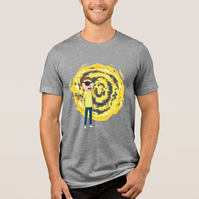 RICK OCH MORTY™ | Evil Morty Portal T Shirt (Framsida)