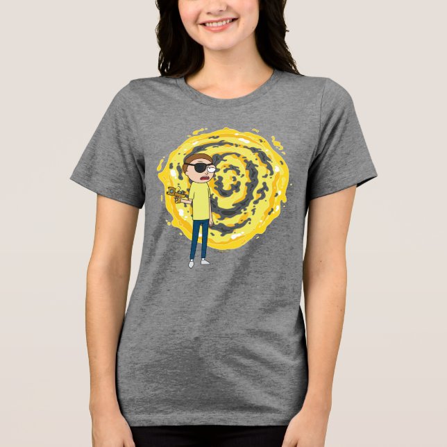 RICK OCH MORTY™ | Evil Morty Portal T Shirt (Framsida)