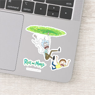 RICK OCH MORTY™ Fallande från portalen Klistermärken