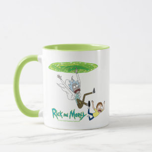 RICK OCH MORTY™ Fallande från portalen Mugg