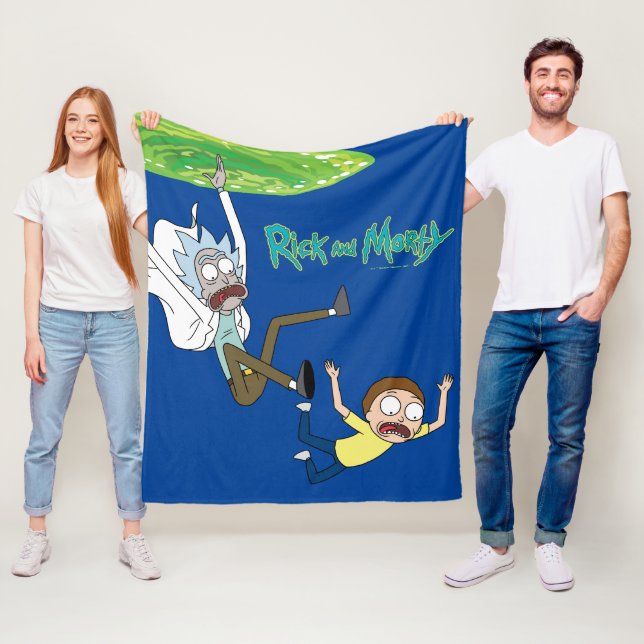 RICK OCH MORTY™ | Fallande utanför portalen Fleecefilt (På plats)