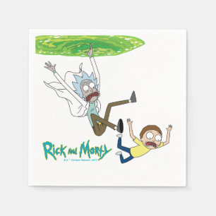 RICK OCH MORTY™ Fallande utanför portalen Pappersservett