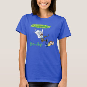 RICK OCH MORTY™ Fallande utanför portalen T Shirt