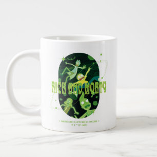 Rick och Morty Falling Quote Badge Jumbo Mugg