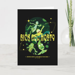 Rick och Morty Falling Quote Badge Kort