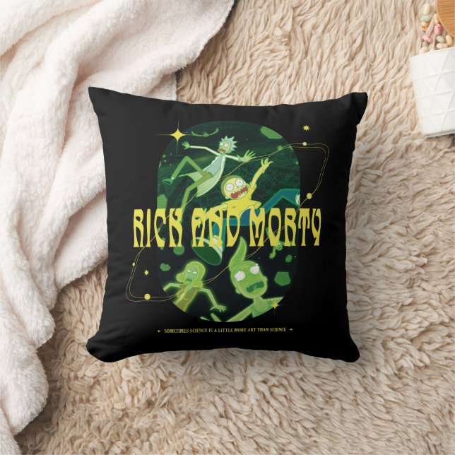 Rick och Morty Falling Quote Badge Kudde (Filt)